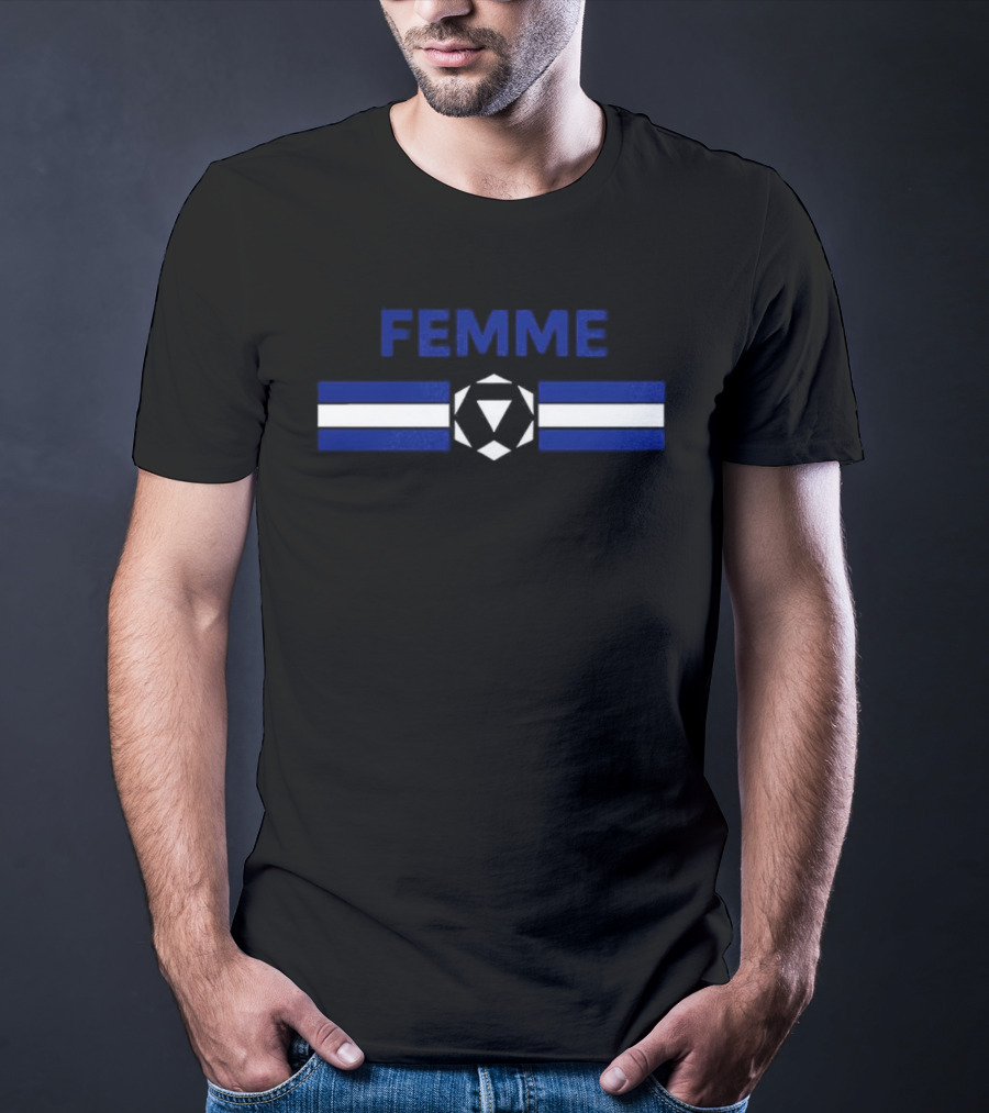 FEMME Pride Flag Symbol Mark Watsons T-Shirt