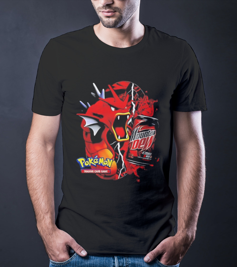 Pokémon Trading Card Game Gyarados Mountain Dew Collaboration T-Shirt