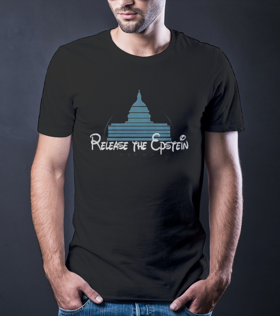 Release The Epstein Files Disney Castle Parody T-Shirt