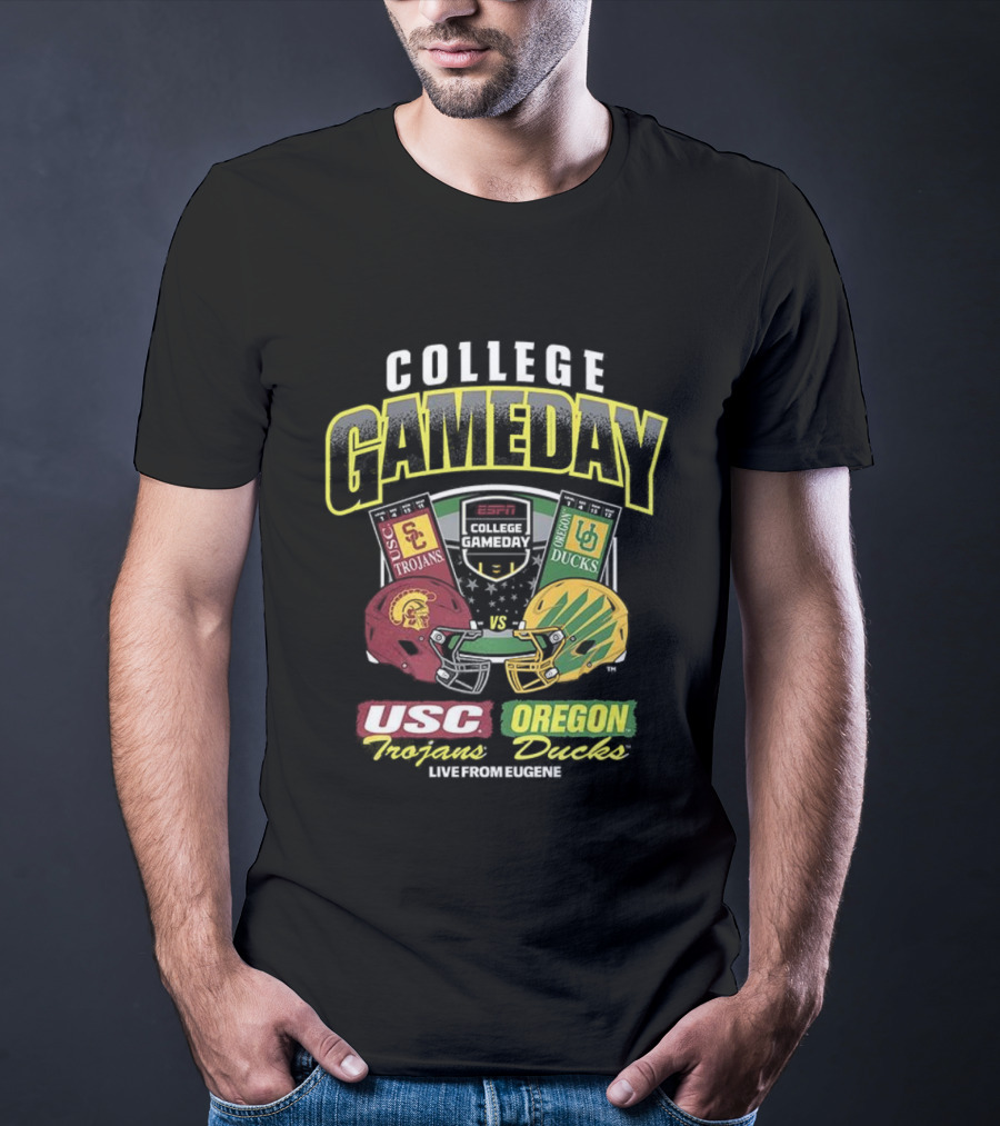 College GameDay 2025 USC Trojans Vs Oregon Ducks Live From Eugene T-Shirt