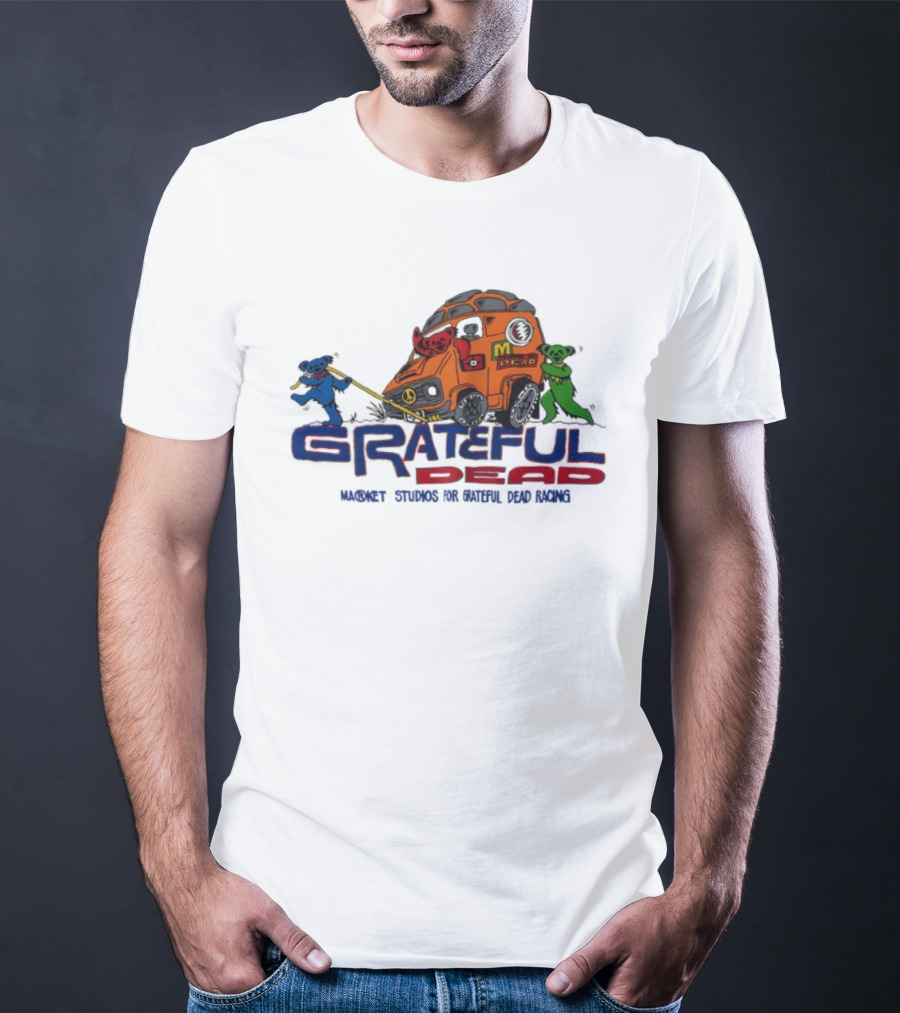 Grateful Dead Market Studios Racing Bears Peace Van T-Shirt