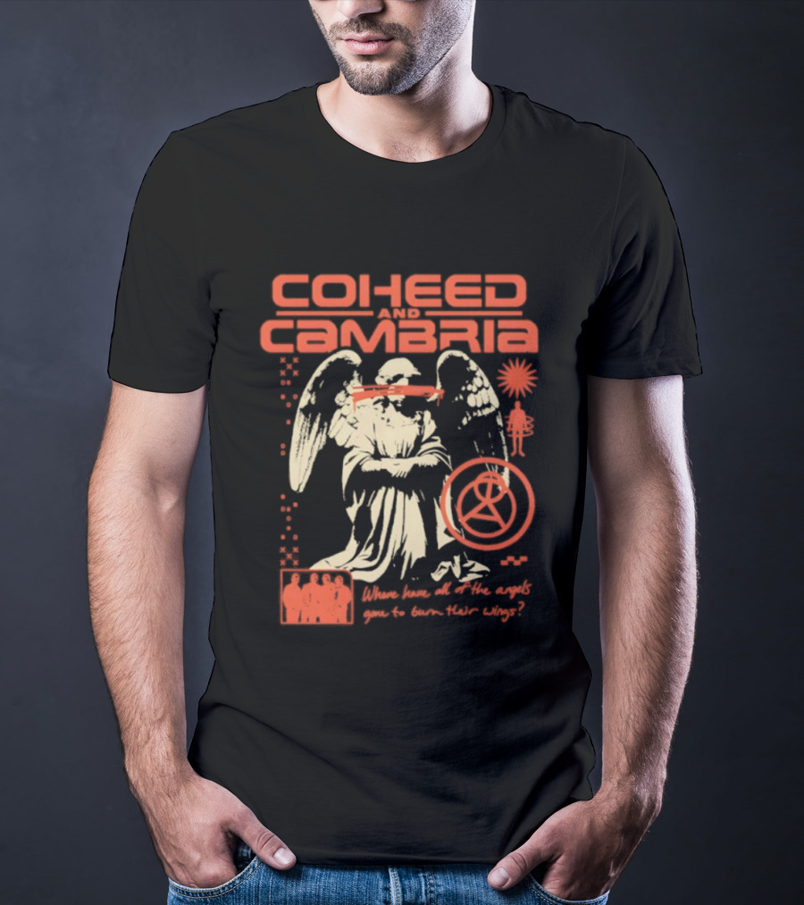 Coheed And Cambria Angels Neon Gone Solar Symbol T-Shirt
