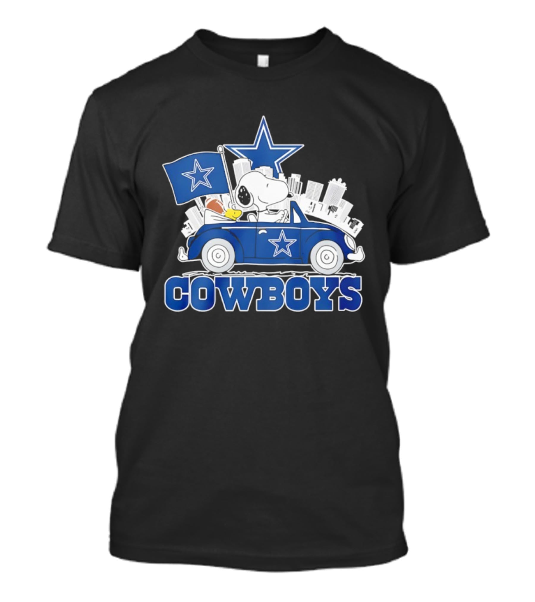 Dallas Cowboys Snoopy Woodstock Car Ride T-Shirt