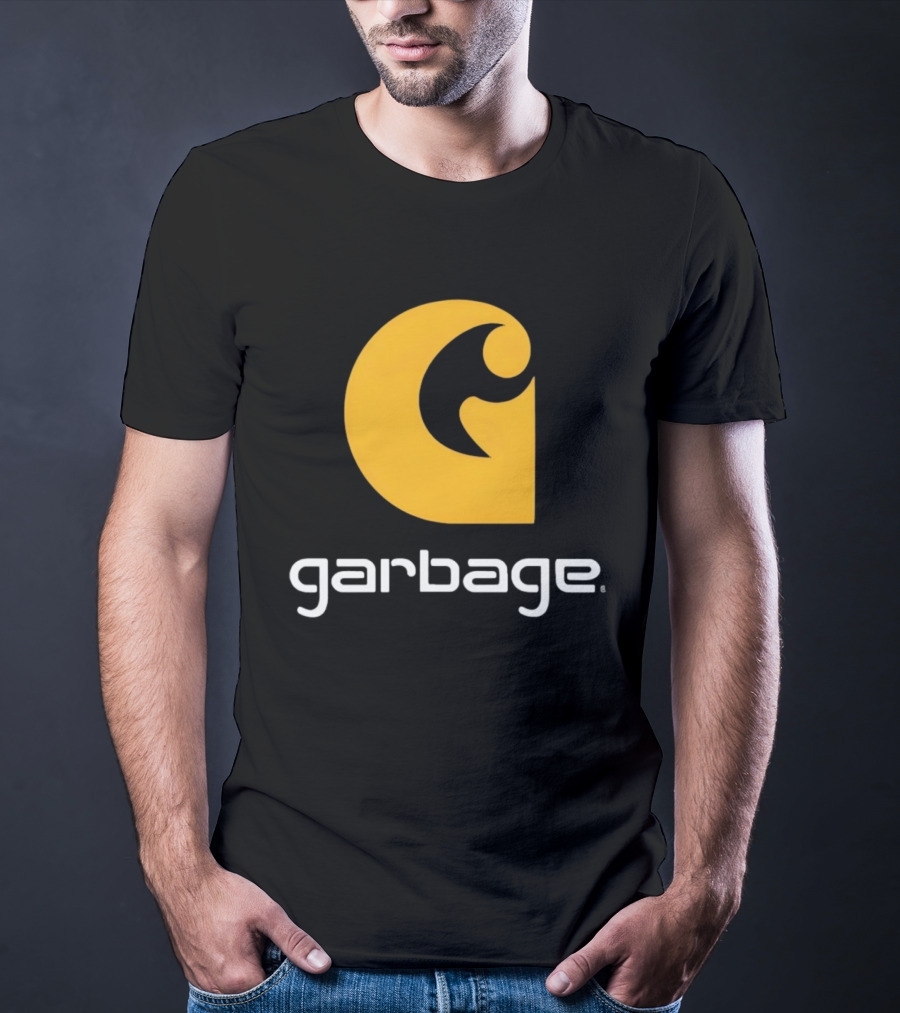 Garbage Icon Yellow G Carhartt Style T-Shirt