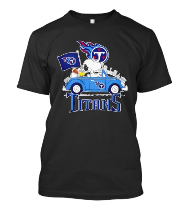 Tennessee Titans Snoopy Woodstock Driving Adventure T-Shirt