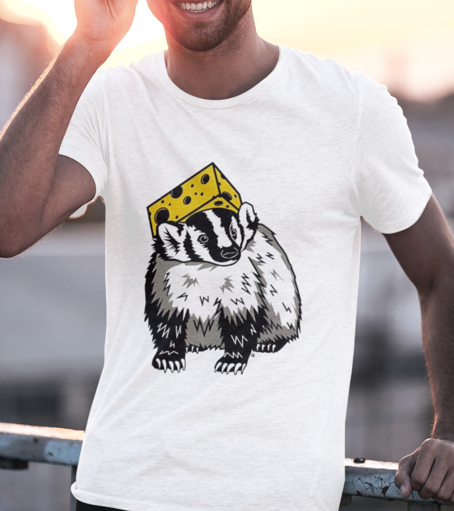Cheesehead Badger Wisconsin Football Fans T-Shirt