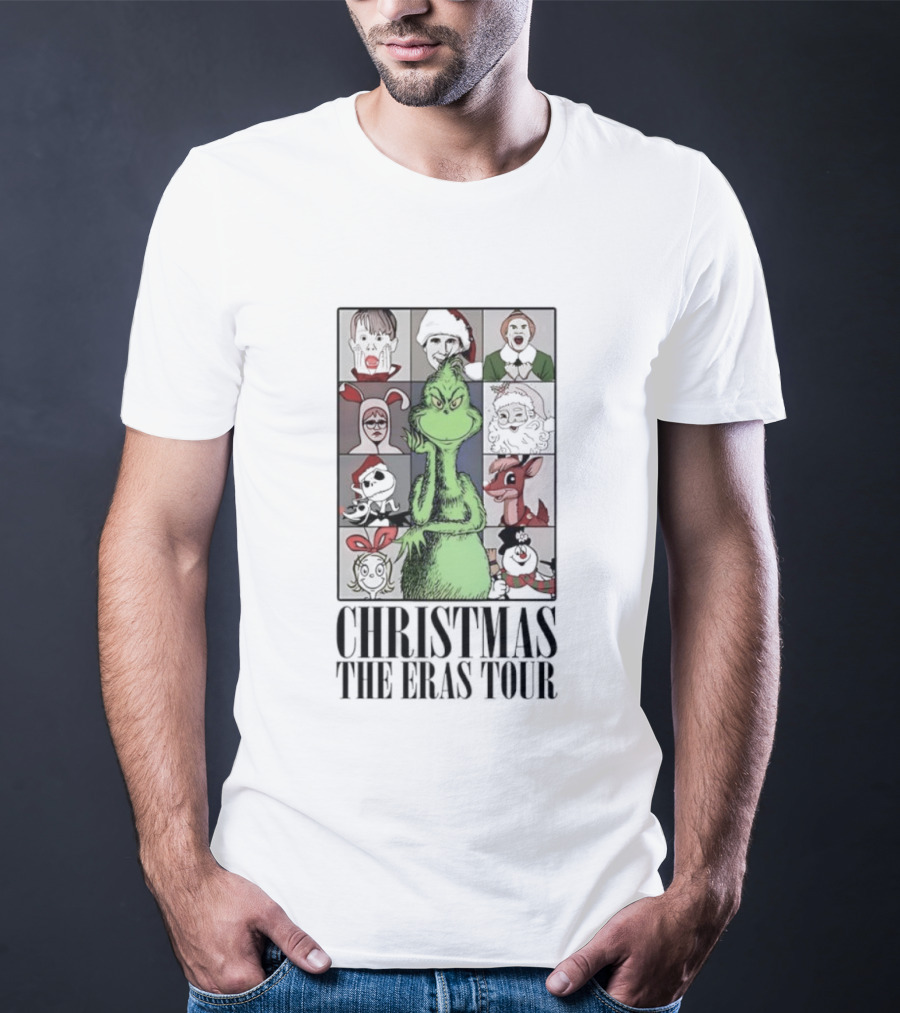 Christmas Characters Grinch Eras Tour Collection T-Shirt