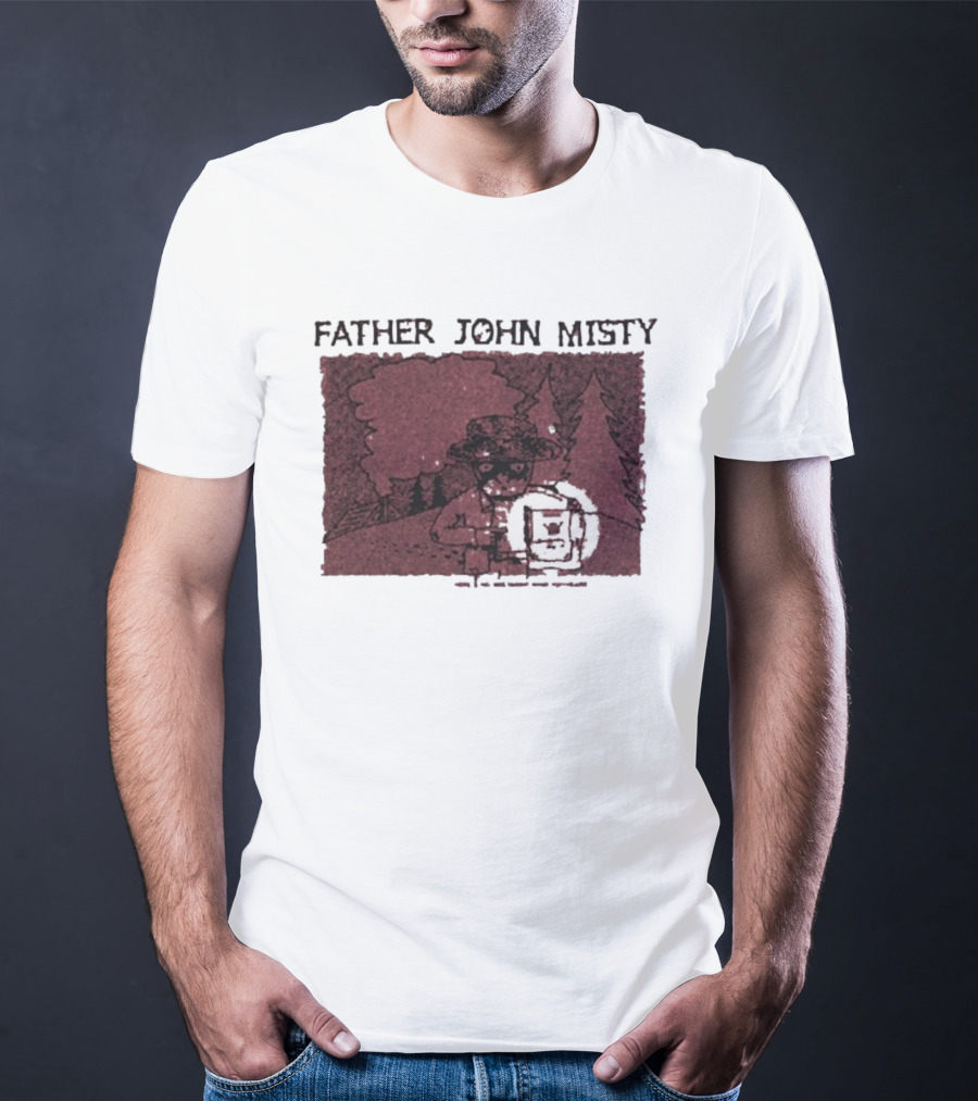Father John Misty There’s No Mistaking What You Heard Hey Buddy Forest Illustration T-Shirt