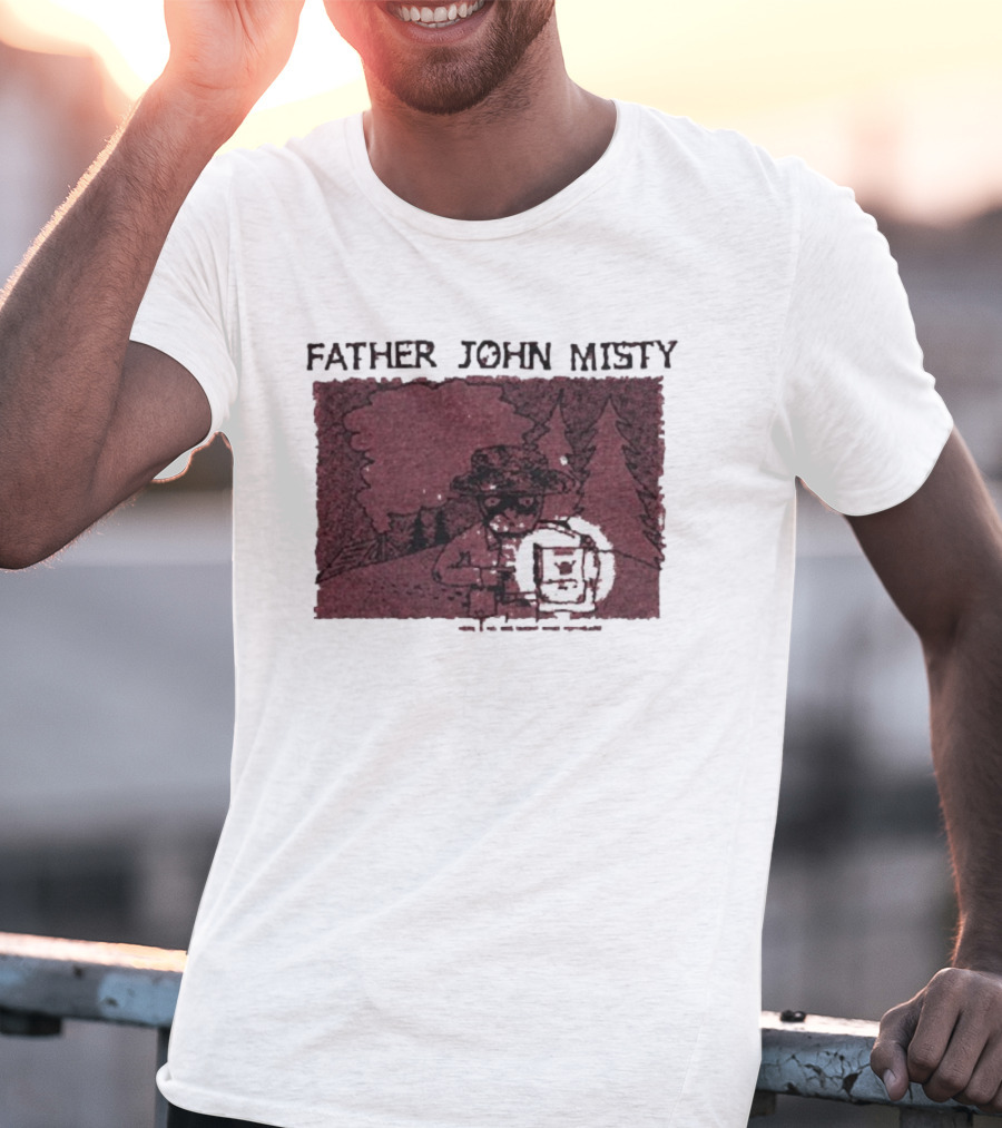 Father John Misty There’s No Mistaking What You Heard Hey Buddy Forest Illustration T-Shirt