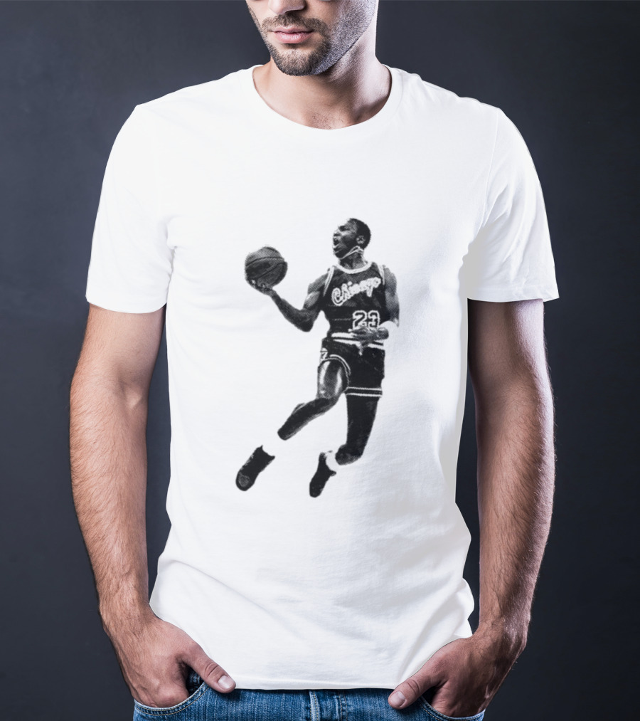 Jordan Chicago 23 Basketball Jump Pose T-Shirt