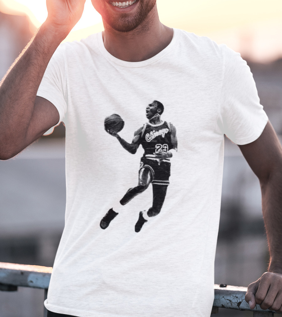 Jordan Chicago 23 Basketball Jump Pose T-Shirt