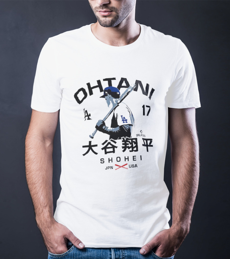 Ohtani Shohei LA 17 JPN USA Baseball Los Angeles Player Japanese Icon T-Shirt