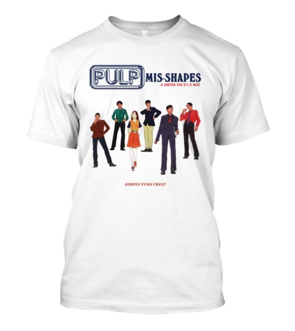 Pulp Mis-Shapes Sorted For E's And Wizz Band Members 90s Style Collaboration T-Shirt