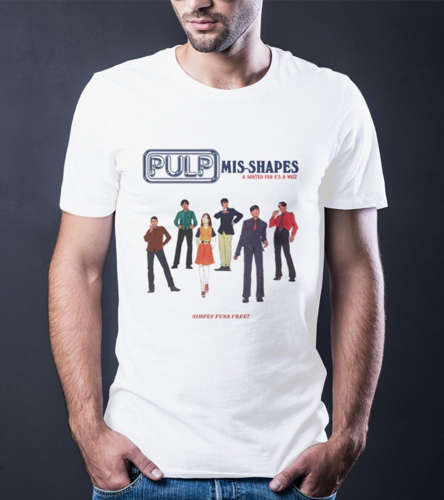 Pulp Mis-Shapes Sorted For E's And Wizz Band Members 90s Style Collaboration T-Shirt