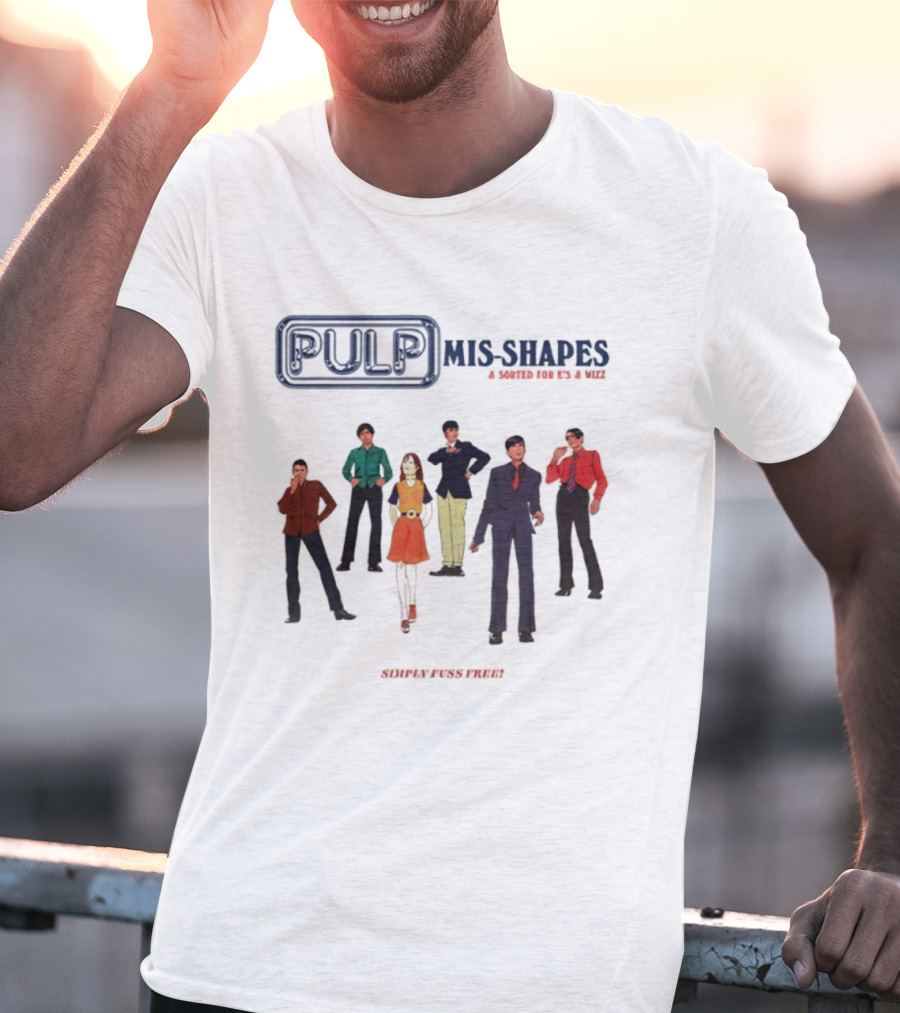 Pulp Mis-Shapes Sorted For E's And Wizz Band Members 90s Style Collaboration T-Shirt