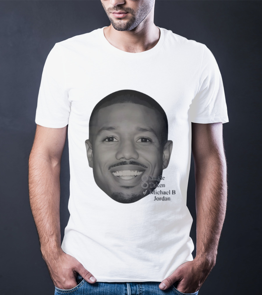Single Taken Michael B Jordan Face Illustration T-Shirt