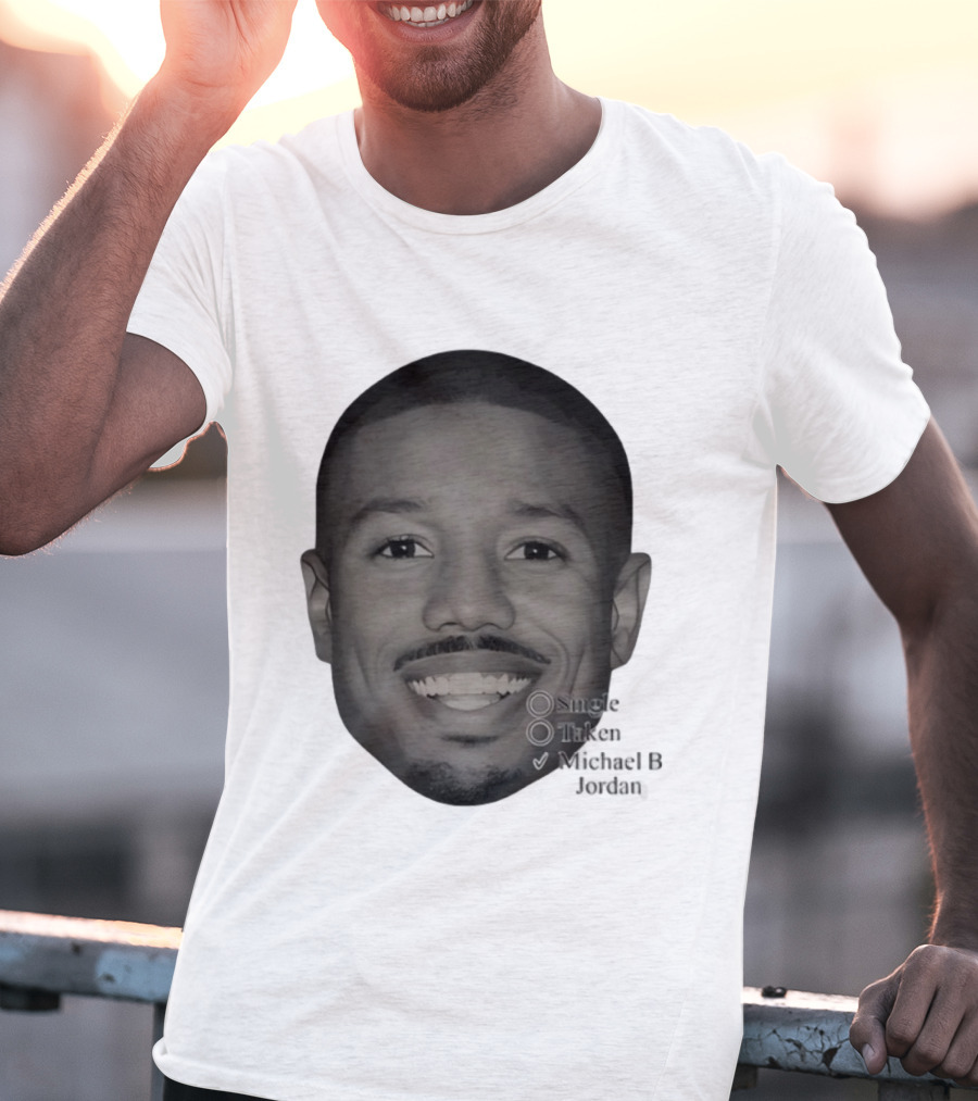 Single Taken Michael B Jordan Face Illustration T-Shirt