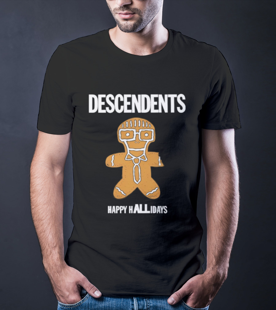 Descendents Happy Hallidays Gingerbread Character T-Shirt