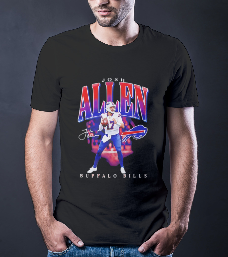 Josh Allen Buffalo Bills 17 Signature Player T-Shirt