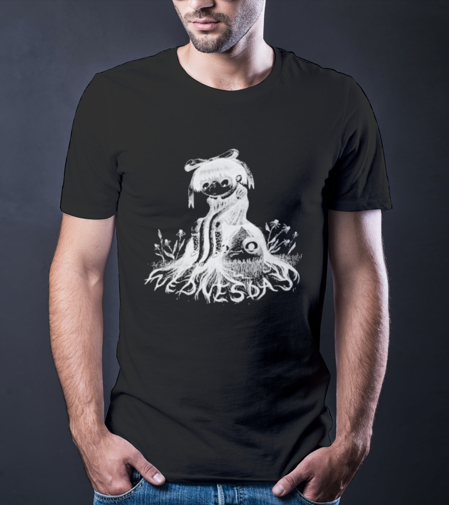 Wednesday Kamila Whimsical Adventure With Ghostly Friends T-Shirt