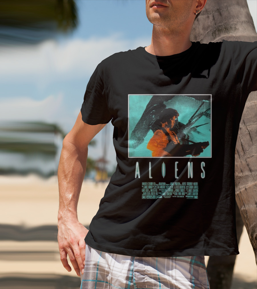 Aliens Ripley Movie Sci-Fi Iconic Art T-Shirt