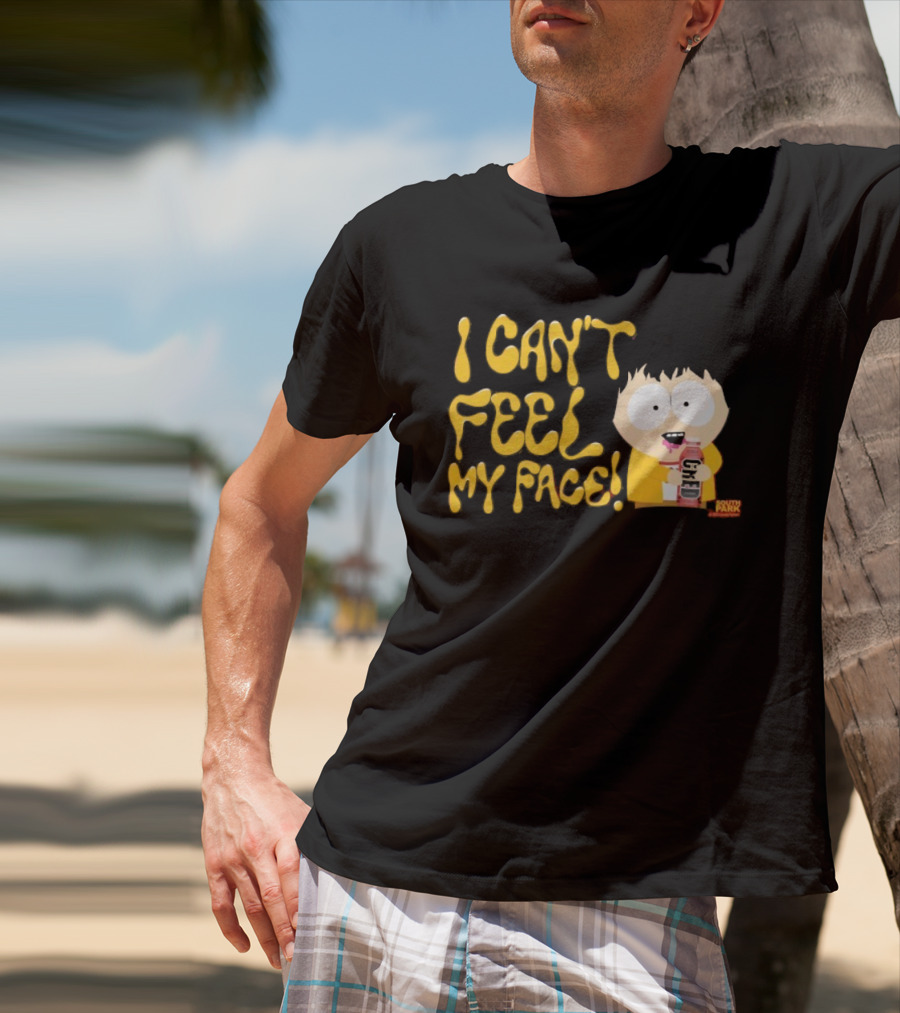 South Park I Can't Feel My Face Character Holding Drink T-Shirt