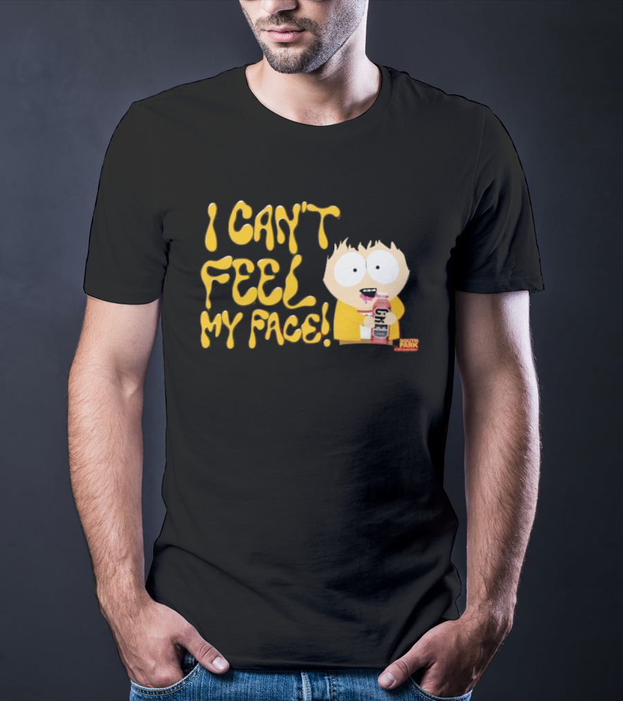 South Park I Can't Feel My Face Character Holding Drink T-Shirt