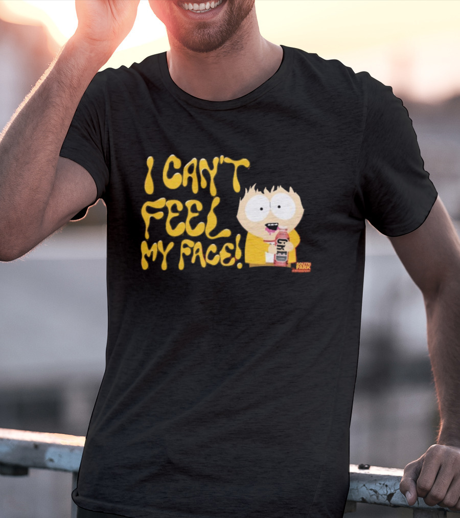 South Park I Can't Feel My Face Character Holding Drink T-Shirt