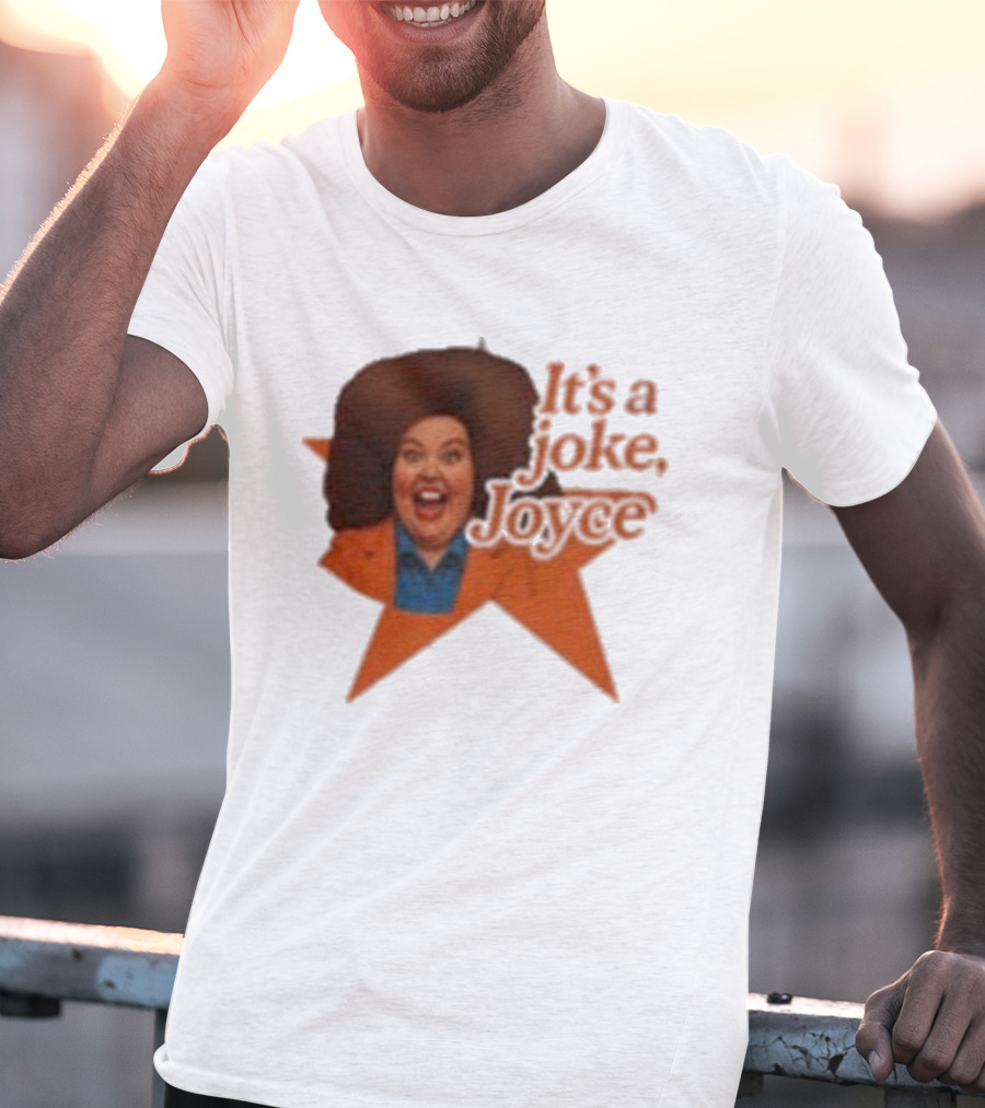 Pam Ann Iconic It's A Joke Joyce Comedy Retro Style T-Shirt