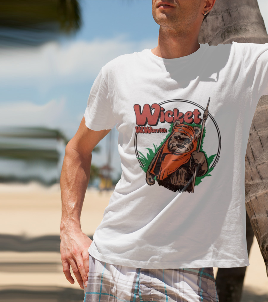 Star Wars Wicket W Warrick Ewok Endor Adventure T-Shirt