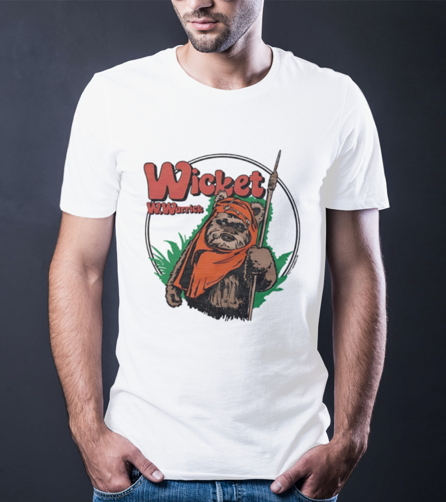 Star Wars Wicket W Warrick Ewok Endor Adventure T-Shirt
