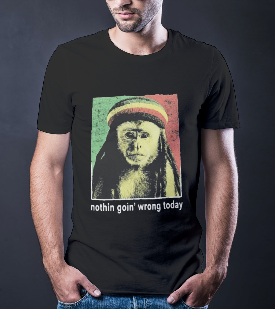 Jahmunkey Nothin Goin’ Wrong Today Rasta Monkey T-Shirt