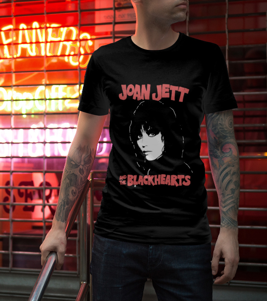 Joan Jett Blackhearts Band Iconic Face T-Shirt