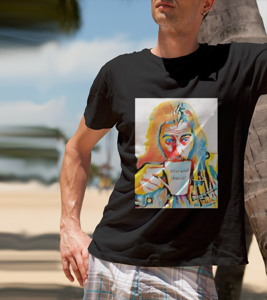 Jonathan Roumie What Would Jesus Do Art Colorful Portrait T-Shirt