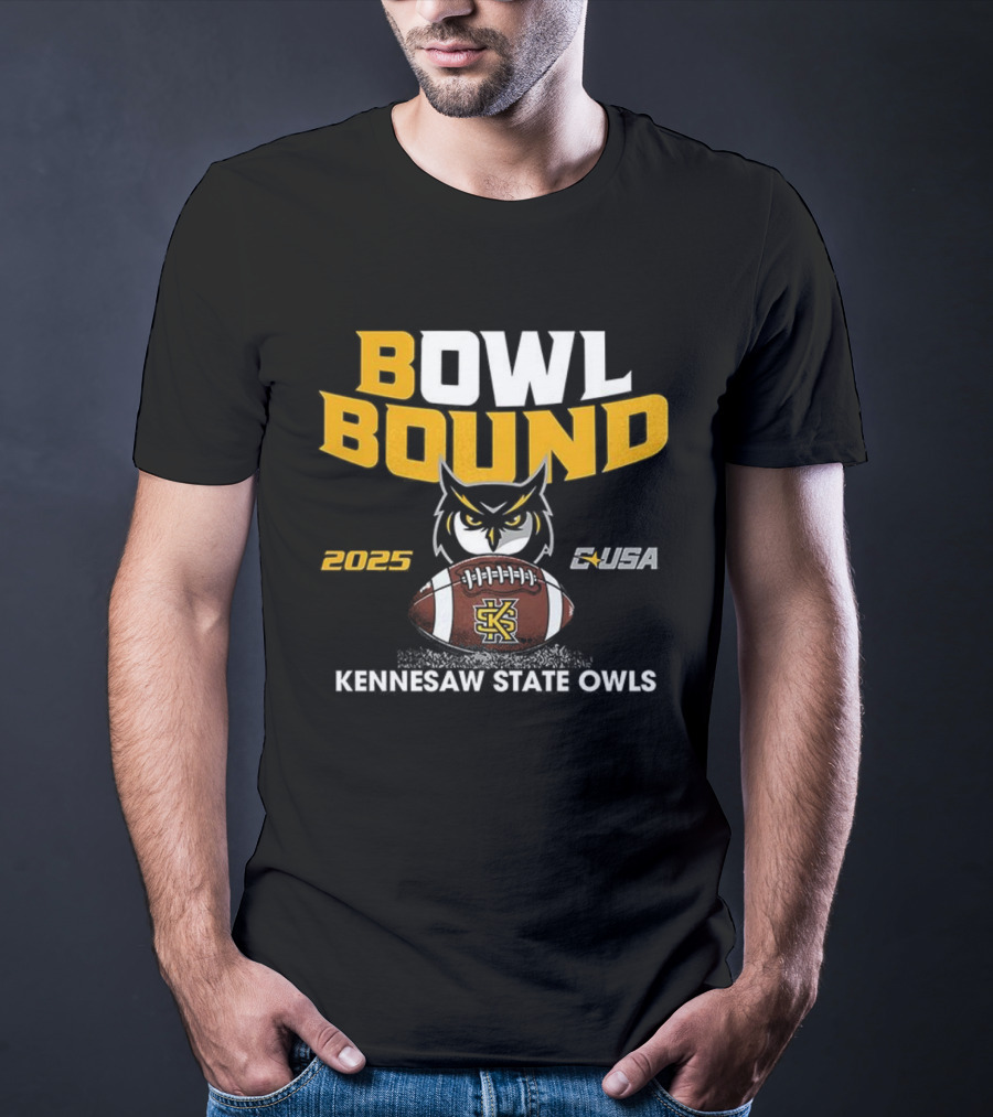 Kennesaw State Owls Bowl Bound 2025 CUSA Football T-Shirt