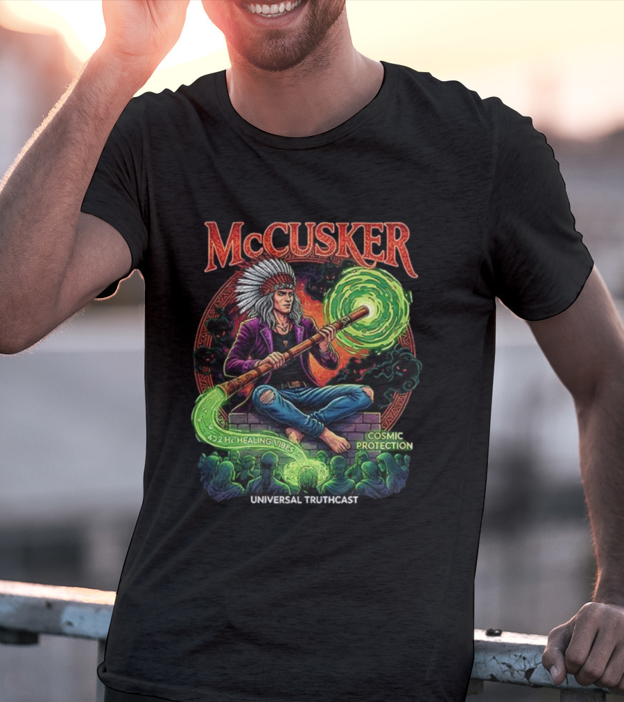 McCusker Cosmic Protection 432 Hz Healing Vibes Universal Truthgcast T-Shirt