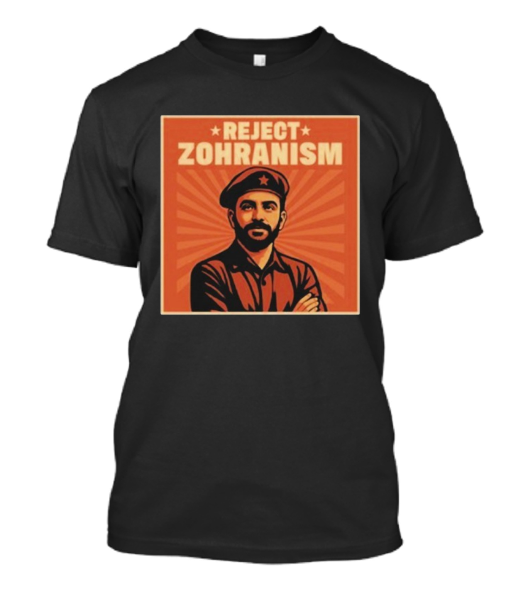 REJECT ZOHRANISM Retro Revolution Style Image T-Shirt
