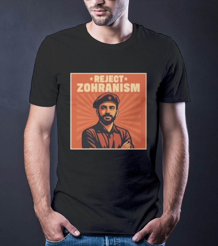 REJECT ZOHRANISM Retro Revolution Style Image T-Shirt