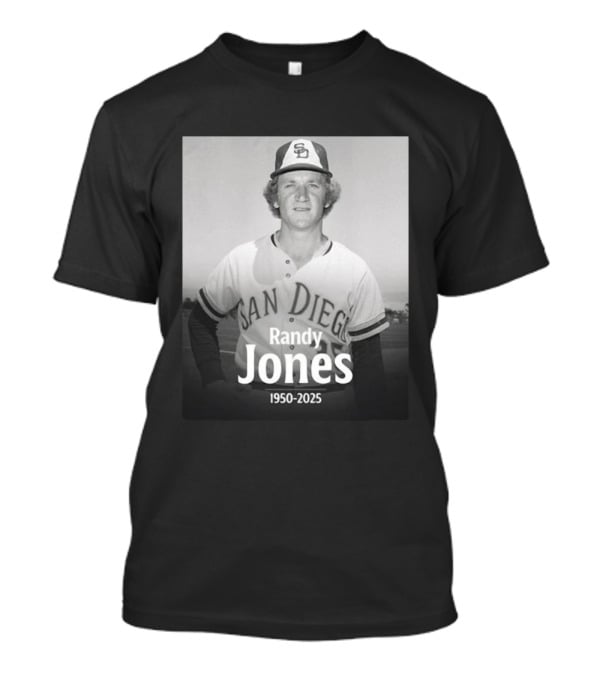 San Diego Randy Jones 1950-2025 SD Padres Baseball Legend T-Shirt