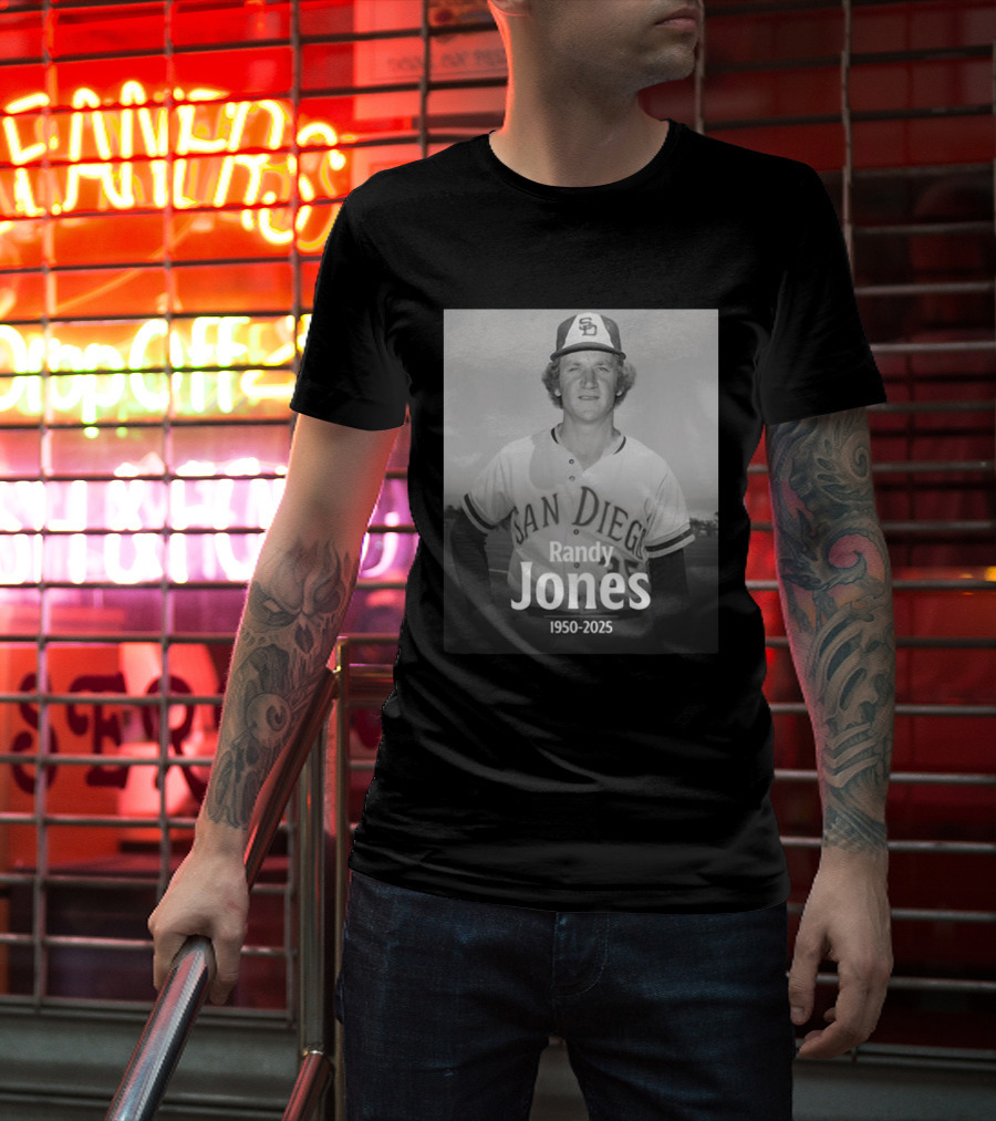 San Diego Randy Jones 1950-2025 SD Padres Baseball Legend T-Shirt