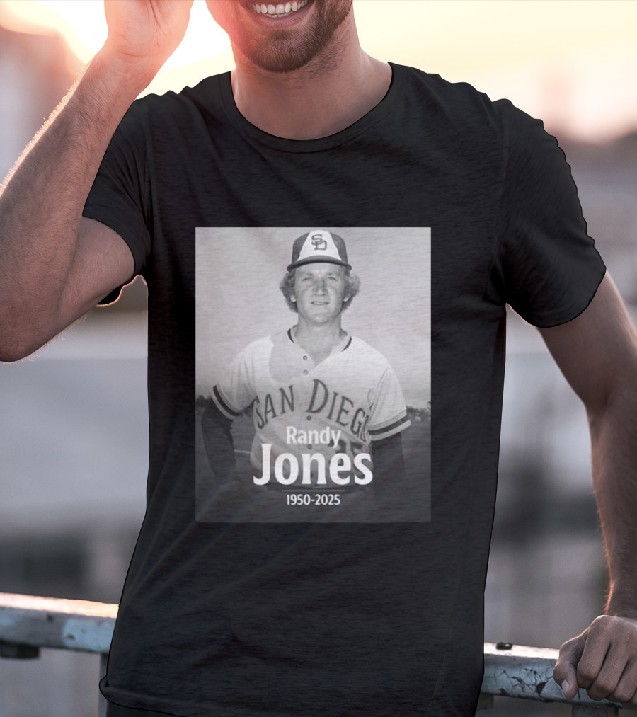 San Diego Randy Jones 1950-2025 SD Padres Baseball Legend T-Shirt