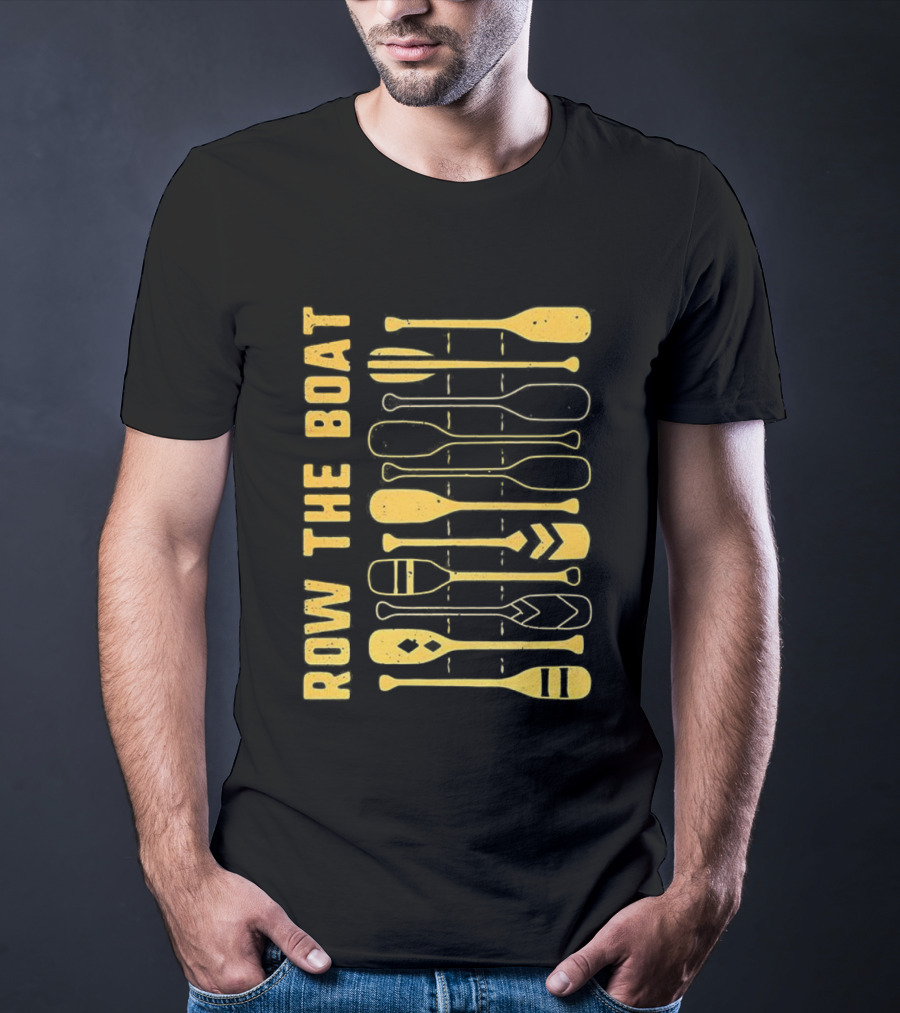 Row The Boat Wall Of Oars T-Shirt