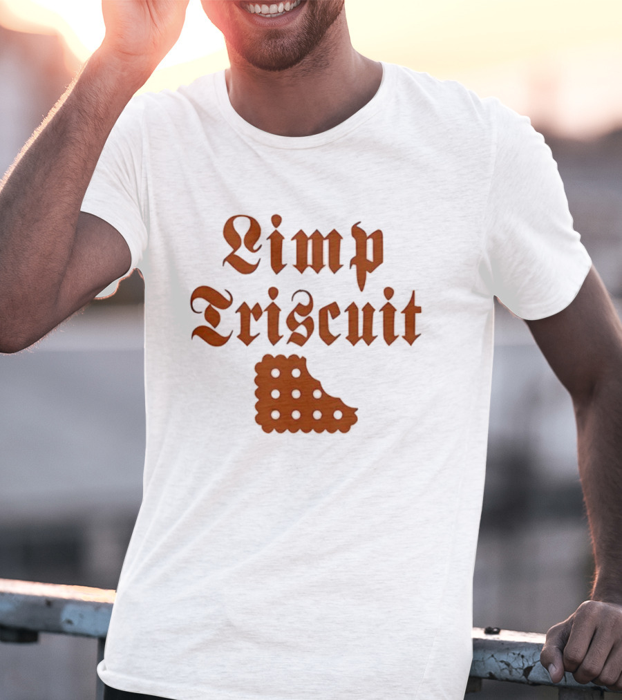 Limp Triscuit Waffle Styled Crackers With Fun Eyes T-Shirt