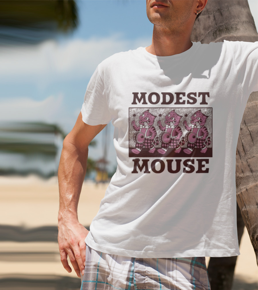 Modest Mouse Marching Pink Tigers T-Shirt
