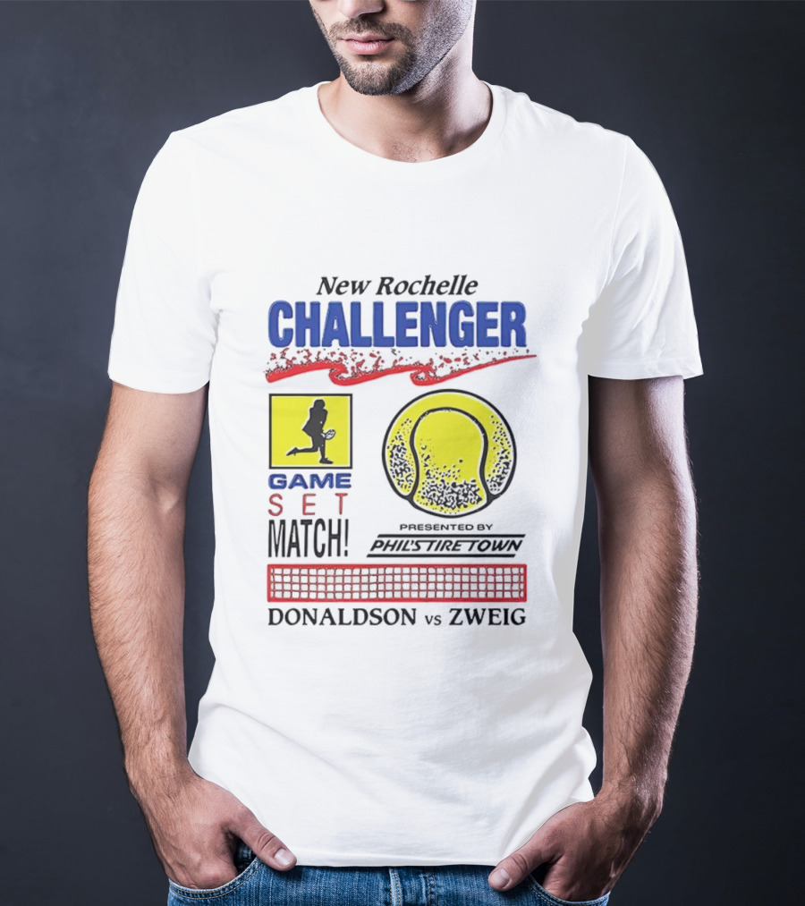 New Rochelle Challenger Game Set Match Tennis Tournament Donaldson Zweig Invitational T-Shirt