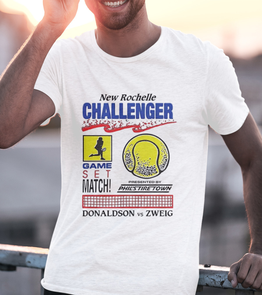 New Rochelle Challenger Game Set Match Tennis Tournament Donaldson Zweig Invitational T-Shirt