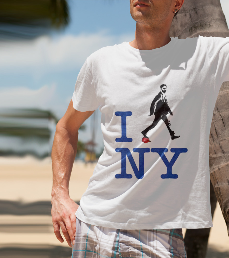 I Love NY Zohran Mamdani Walking Silhouette T-Shirt