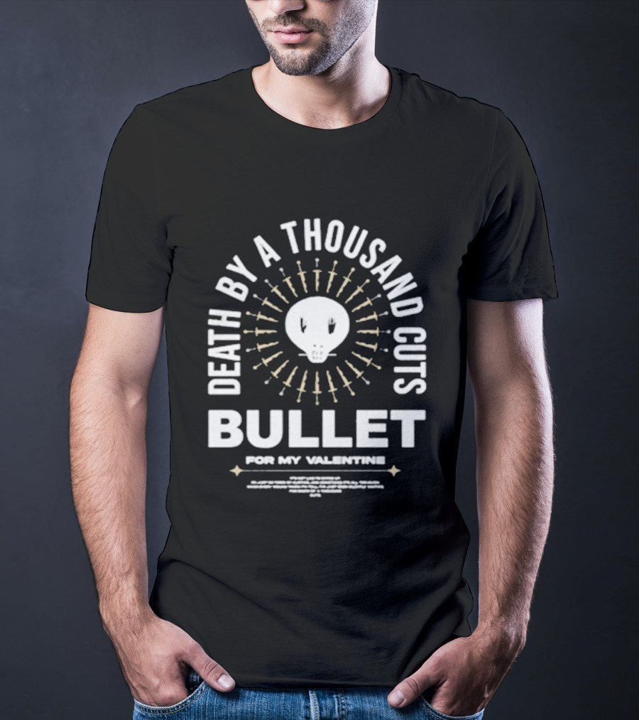 Bullet For My Valentine Death By A Thousand Cuts Skull And Swords T-Shirt