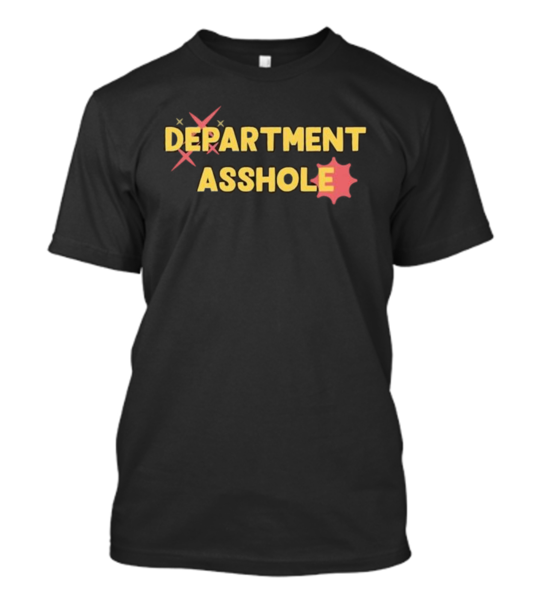 Chris Boden Department Asshole Text Humor With Star Badge Icon T-Shirt