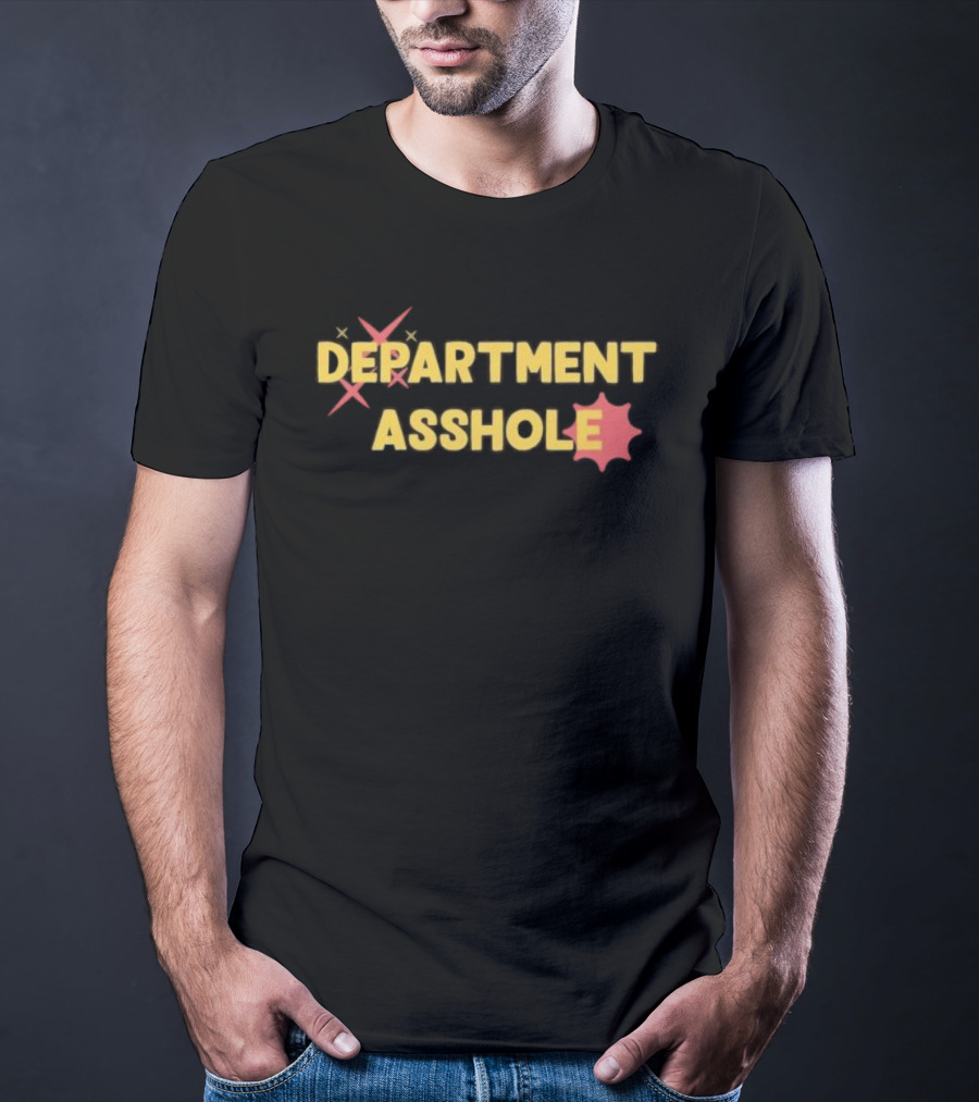 Chris Boden Department Asshole Text Humor With Star Badge Icon T-Shirt
